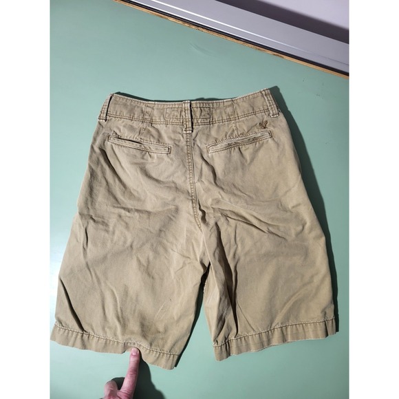 American Eagle Outfitters Longboard Chino Shorts Beige Button Pockets Men 28 - Picture 4 of 4